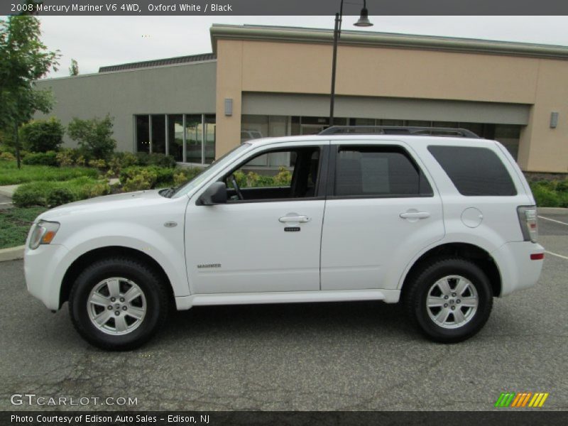 Oxford White / Black 2008 Mercury Mariner V6 4WD