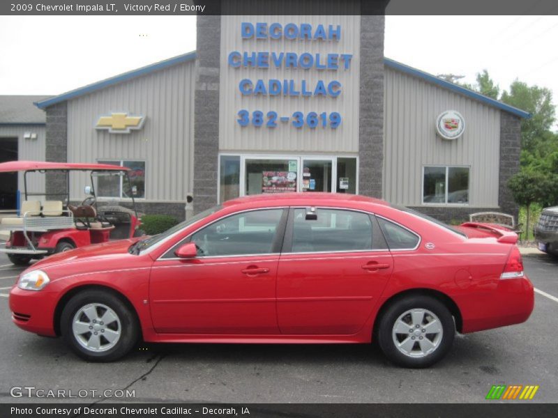 Victory Red / Ebony 2009 Chevrolet Impala LT