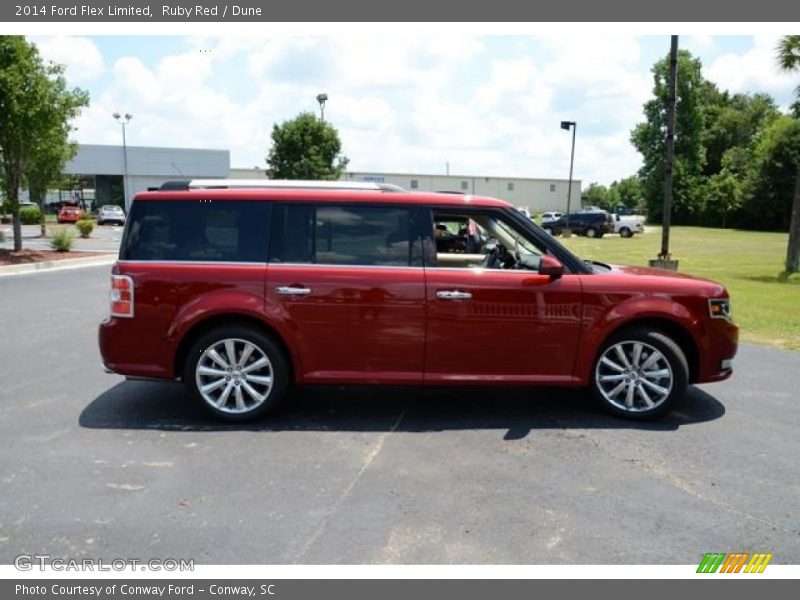 Ruby Red / Dune 2014 Ford Flex Limited