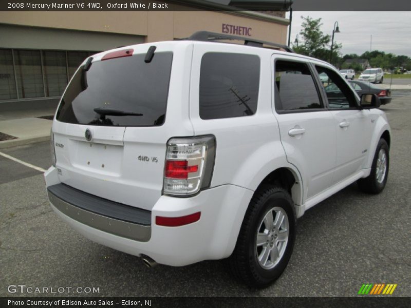 Oxford White / Black 2008 Mercury Mariner V6 4WD