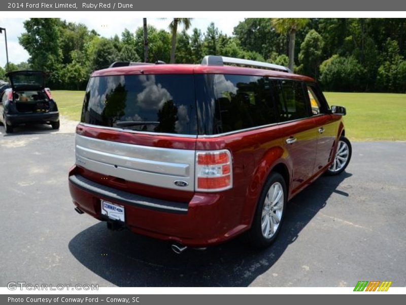 Ruby Red / Dune 2014 Ford Flex Limited