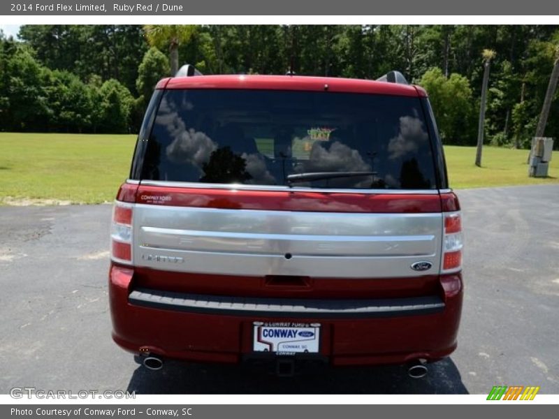 Ruby Red / Dune 2014 Ford Flex Limited