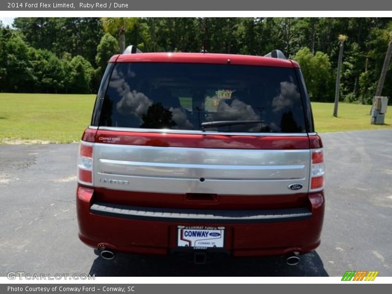 Ruby Red / Dune 2014 Ford Flex Limited