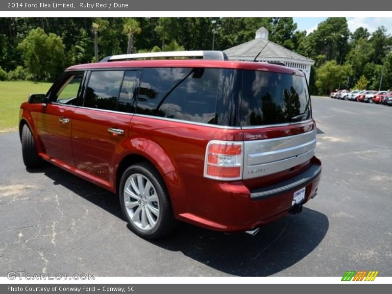 Ruby Red / Dune 2014 Ford Flex Limited