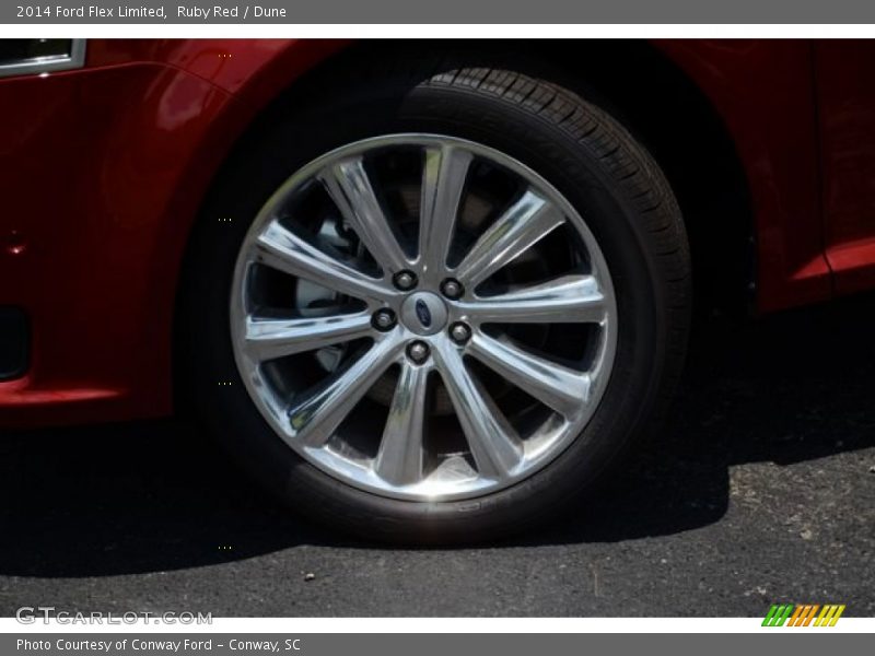 Ruby Red / Dune 2014 Ford Flex Limited