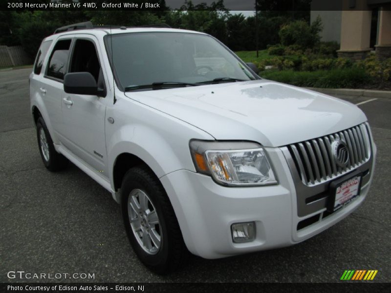 Oxford White / Black 2008 Mercury Mariner V6 4WD