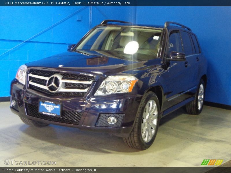 Capri Blue Metallic / Almond/Black 2011 Mercedes-Benz GLK 350 4Matic