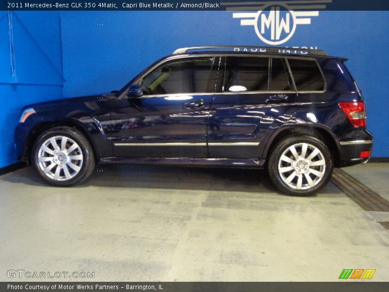 Capri Blue Metallic / Almond/Black 2011 Mercedes-Benz GLK 350 4Matic