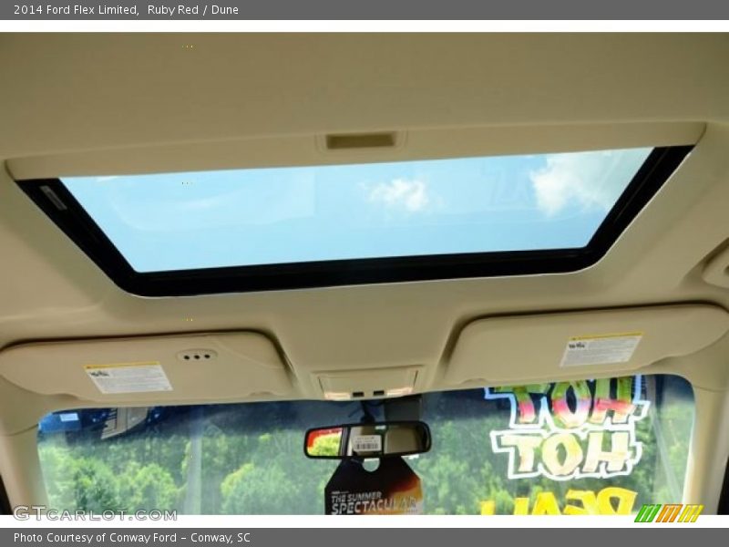 Ruby Red / Dune 2014 Ford Flex Limited