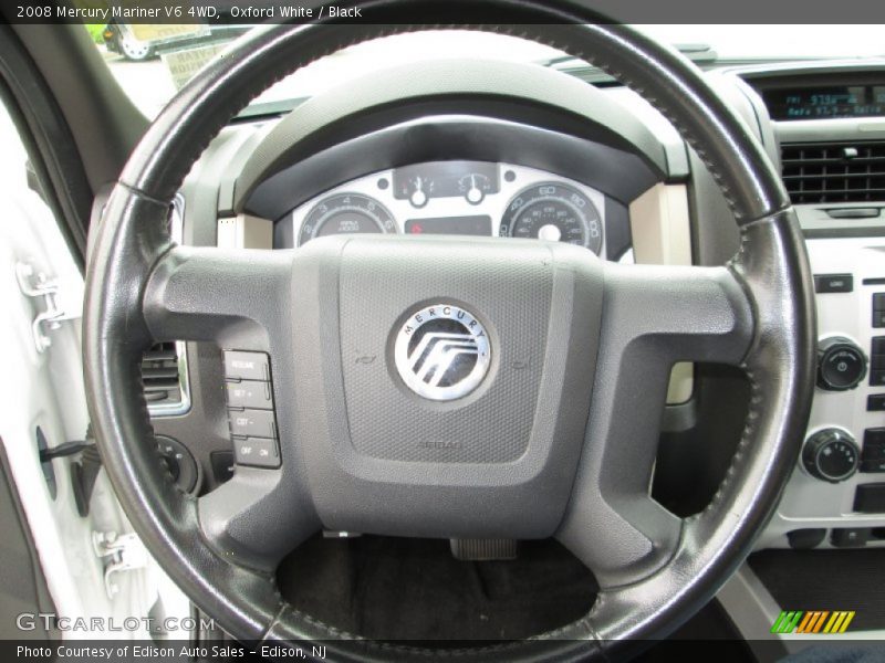 Oxford White / Black 2008 Mercury Mariner V6 4WD