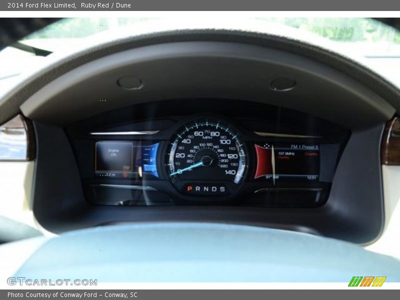 Ruby Red / Dune 2014 Ford Flex Limited