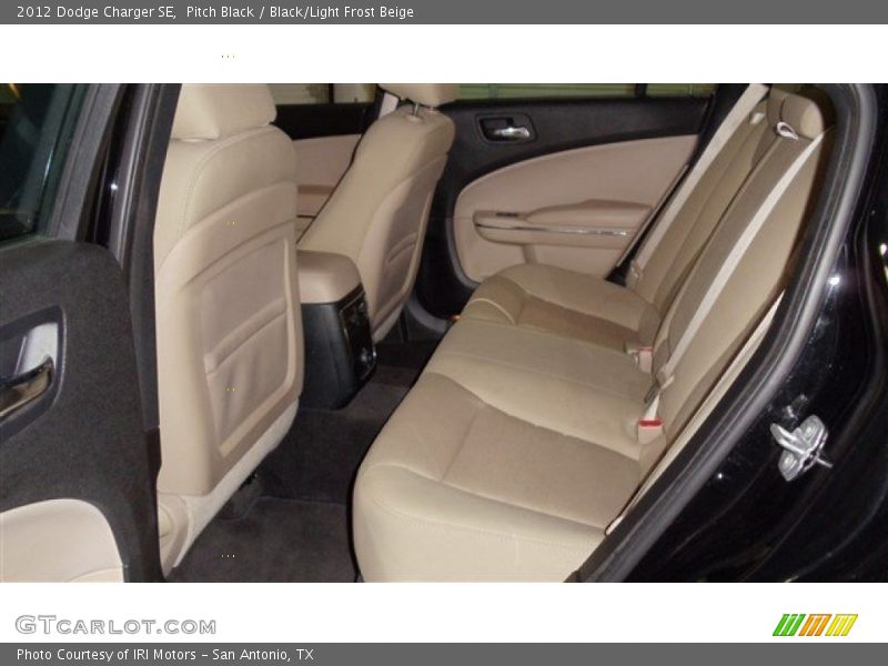 Pitch Black / Black/Light Frost Beige 2012 Dodge Charger SE