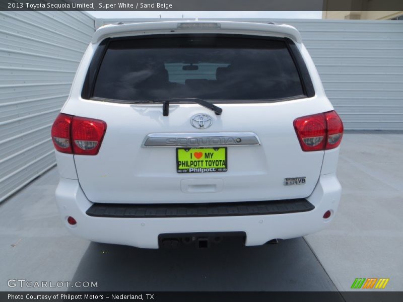 Super White / Sand Beige 2013 Toyota Sequoia Limited