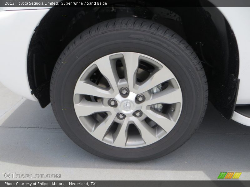 Super White / Sand Beige 2013 Toyota Sequoia Limited