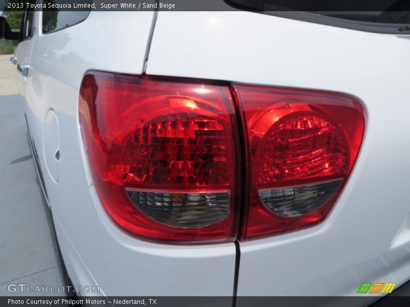 Super White / Sand Beige 2013 Toyota Sequoia Limited