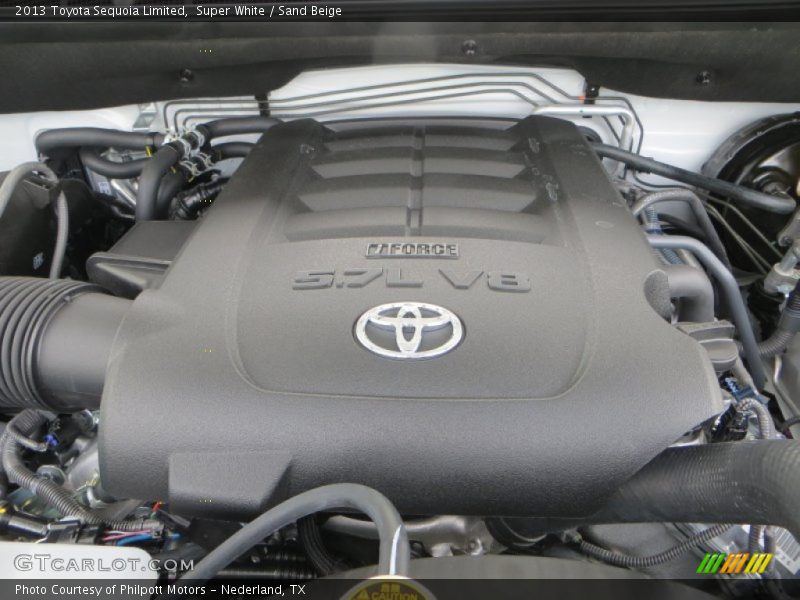 Super White / Sand Beige 2013 Toyota Sequoia Limited