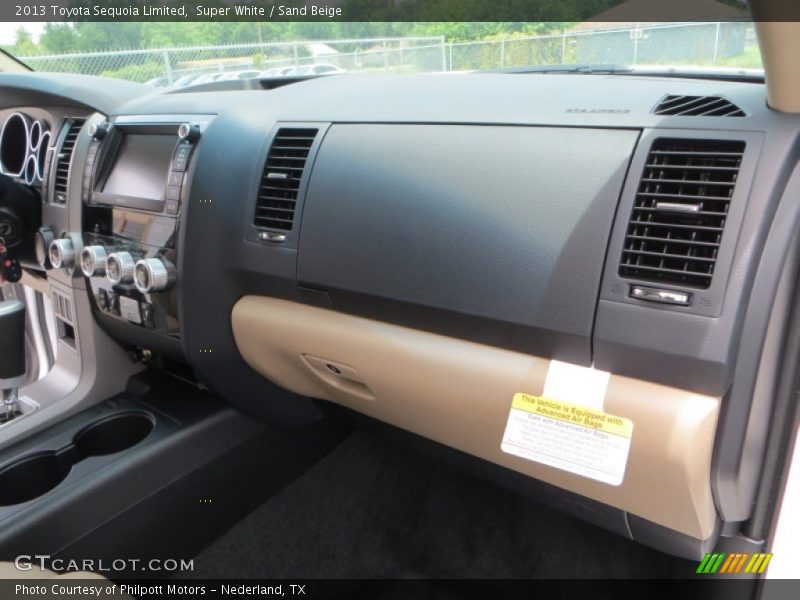Super White / Sand Beige 2013 Toyota Sequoia Limited