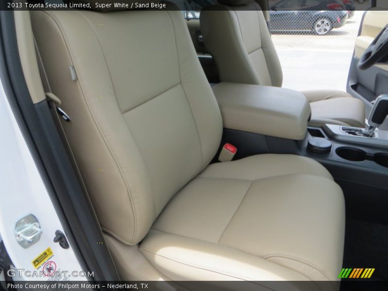 Super White / Sand Beige 2013 Toyota Sequoia Limited