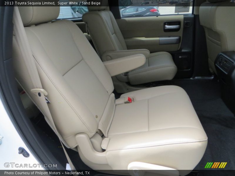 Super White / Sand Beige 2013 Toyota Sequoia Limited