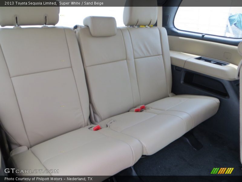 Super White / Sand Beige 2013 Toyota Sequoia Limited