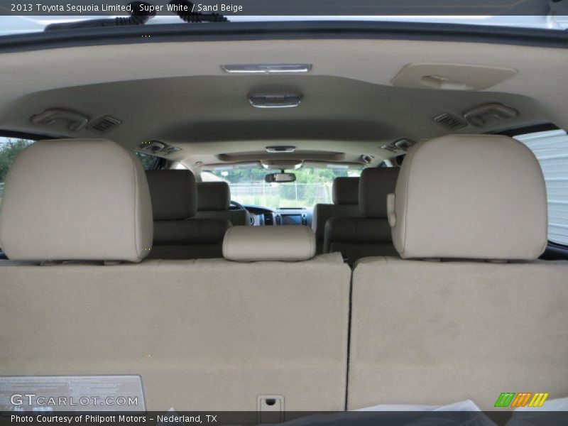 Super White / Sand Beige 2013 Toyota Sequoia Limited