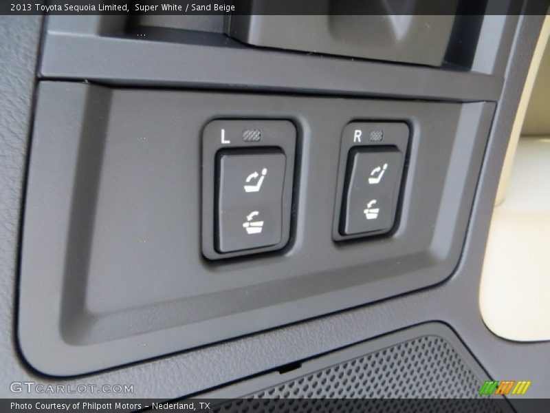 Super White / Sand Beige 2013 Toyota Sequoia Limited