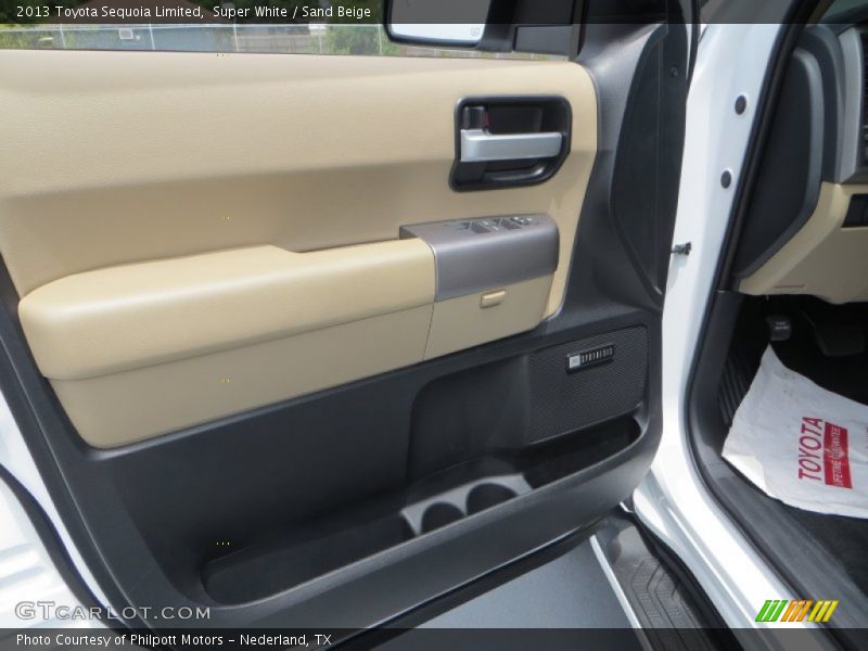 Super White / Sand Beige 2013 Toyota Sequoia Limited