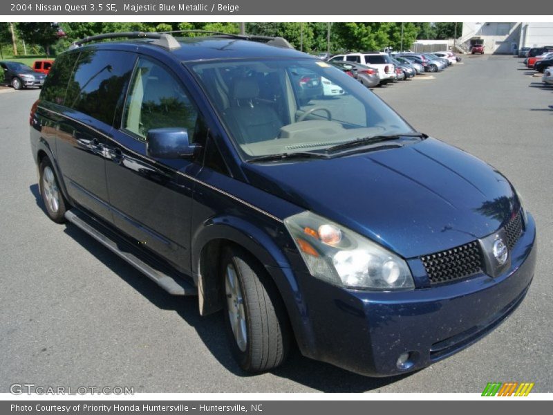 Majestic Blue Metallic / Beige 2004 Nissan Quest 3.5 SE
