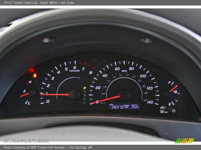 Super White / Ash Gray 2010 Toyota Camry LE