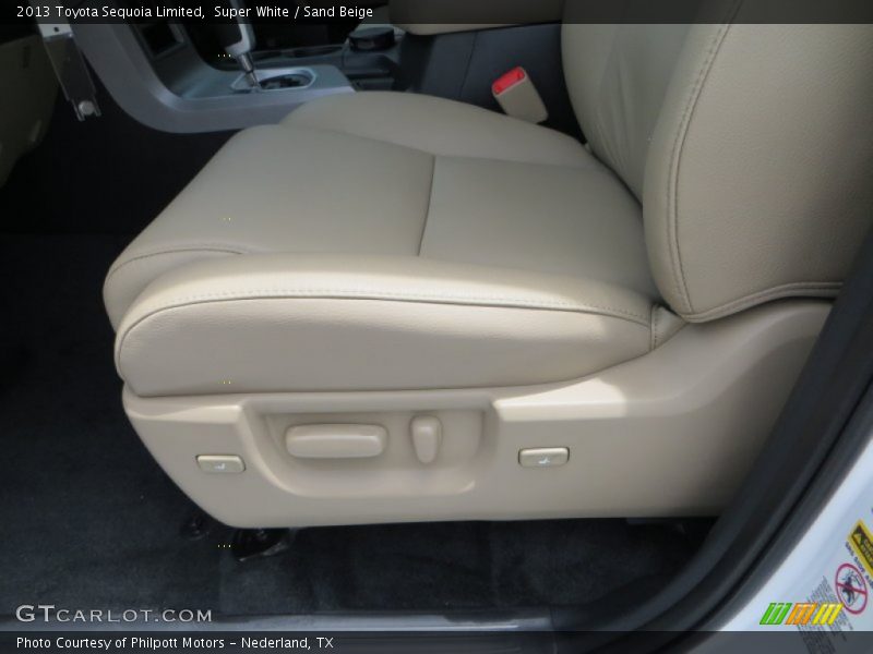 Super White / Sand Beige 2013 Toyota Sequoia Limited