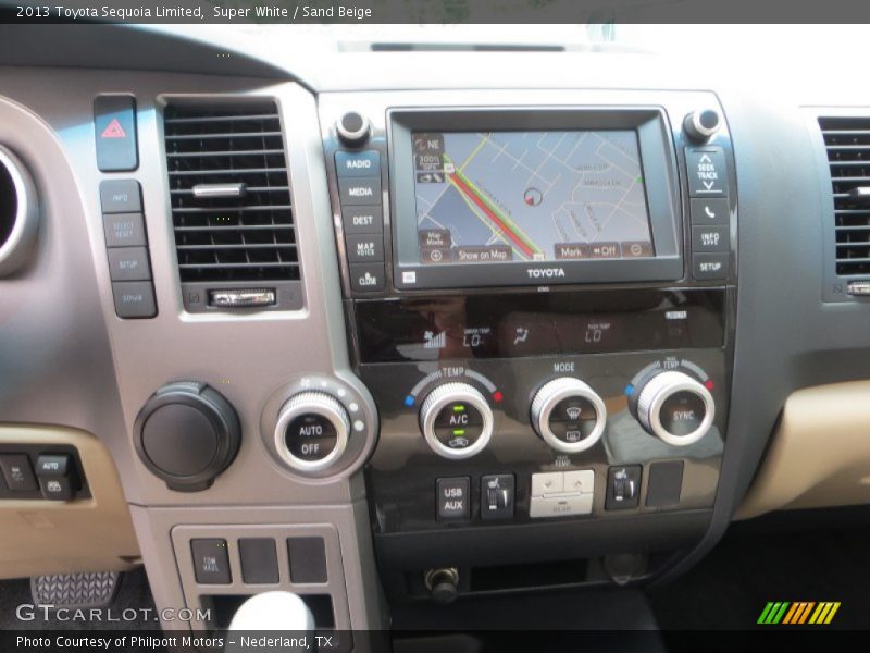 Super White / Sand Beige 2013 Toyota Sequoia Limited