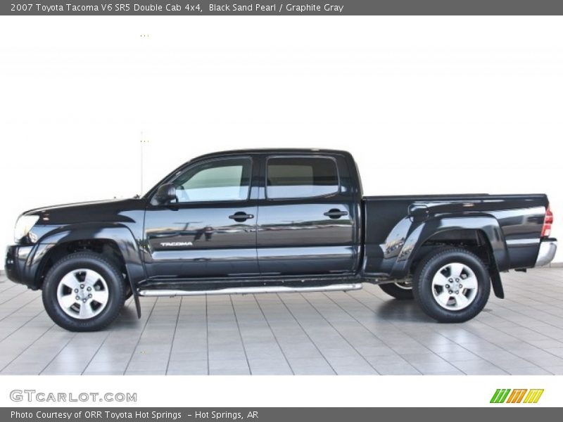 Black Sand Pearl / Graphite Gray 2007 Toyota Tacoma V6 SR5 Double Cab 4x4