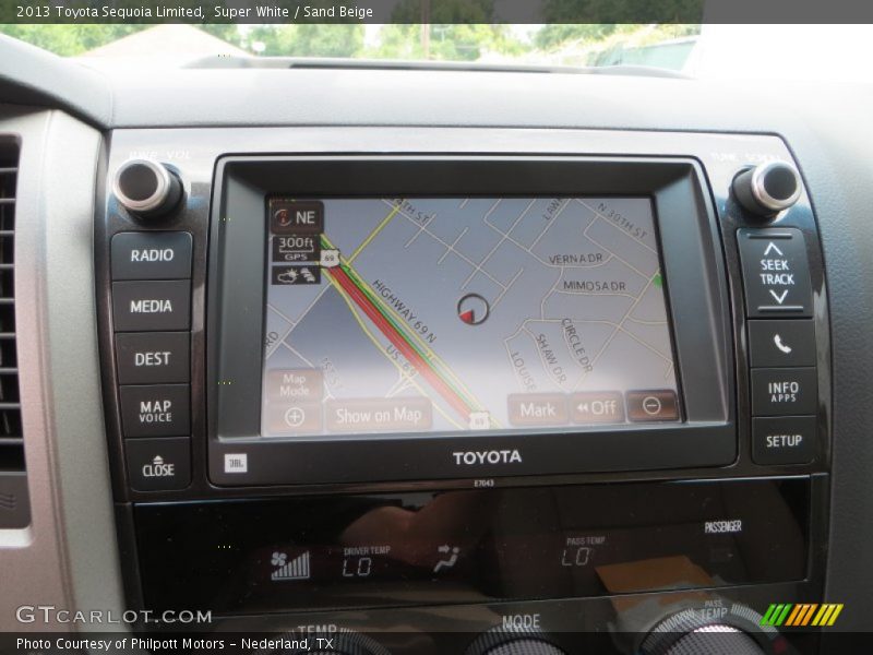 Super White / Sand Beige 2013 Toyota Sequoia Limited