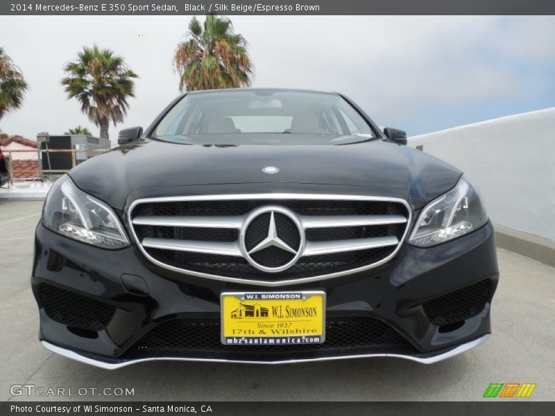 Black / Silk Beige/Espresso Brown 2014 Mercedes-Benz E 350 Sport Sedan