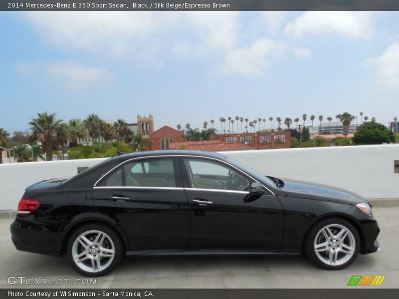 Black / Silk Beige/Espresso Brown 2014 Mercedes-Benz E 350 Sport Sedan