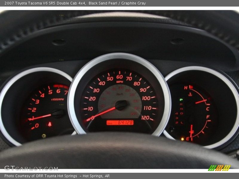 Black Sand Pearl / Graphite Gray 2007 Toyota Tacoma V6 SR5 Double Cab 4x4