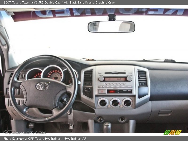 Black Sand Pearl / Graphite Gray 2007 Toyota Tacoma V6 SR5 Double Cab 4x4