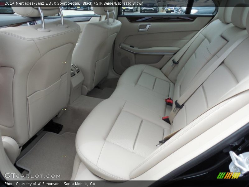 Black / Silk Beige/Espresso Brown 2014 Mercedes-Benz E 350 Sport Sedan