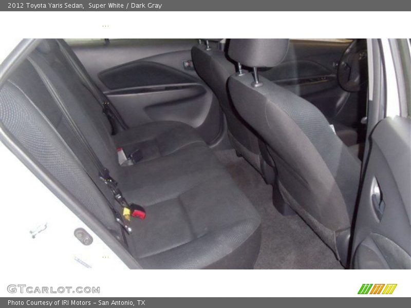Super White / Dark Gray 2012 Toyota Yaris Sedan
