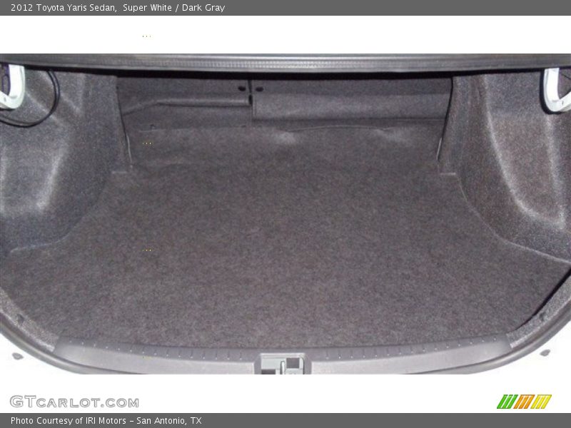 Super White / Dark Gray 2012 Toyota Yaris Sedan