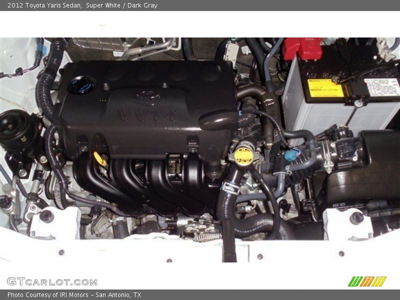 Super White / Dark Gray 2012 Toyota Yaris Sedan
