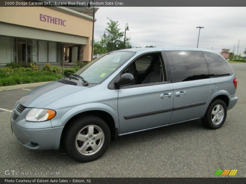 Butane Blue Pearl / Medium Slate Gray 2006 Dodge Caravan SXT