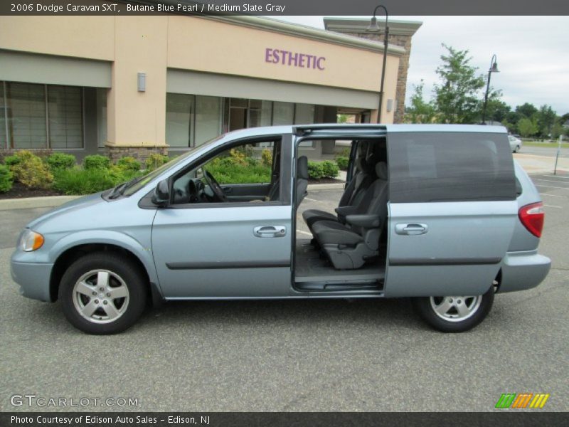 Butane Blue Pearl / Medium Slate Gray 2006 Dodge Caravan SXT