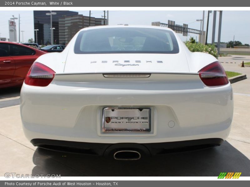 White / Black 2014 Porsche Cayman