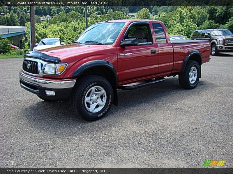 Impulse Red Pearl / Oak 2002 Toyota Tacoma Xtracab 4x4