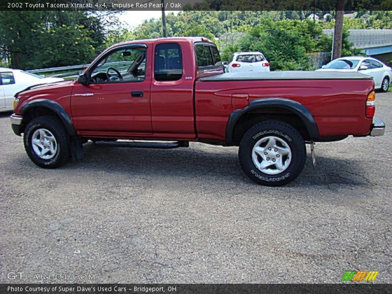 Impulse Red Pearl / Oak 2002 Toyota Tacoma Xtracab 4x4