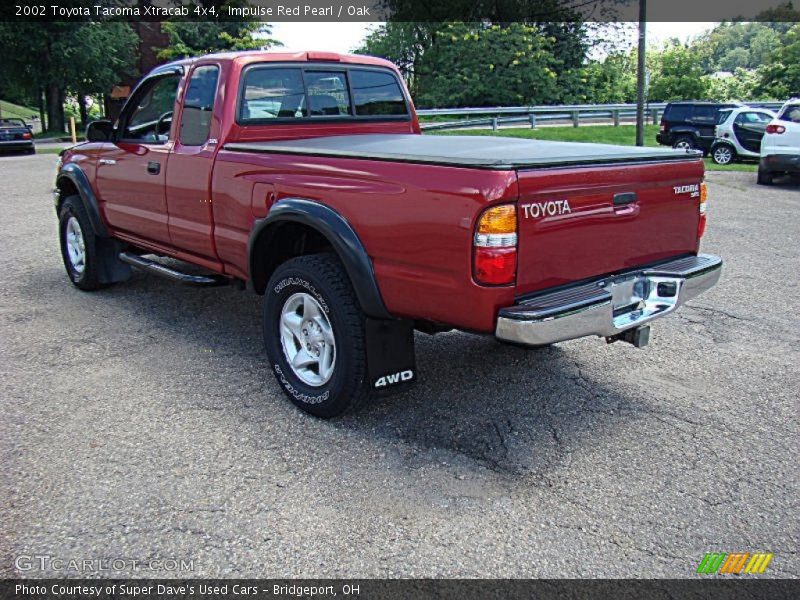 Impulse Red Pearl / Oak 2002 Toyota Tacoma Xtracab 4x4