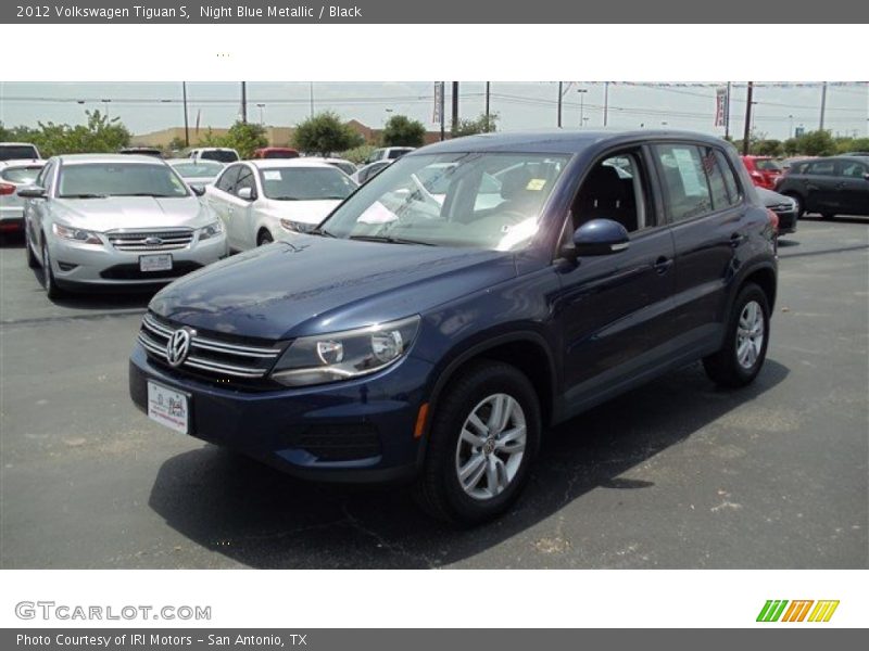 Night Blue Metallic / Black 2012 Volkswagen Tiguan S