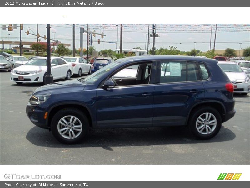 Night Blue Metallic / Black 2012 Volkswagen Tiguan S