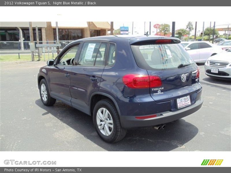 Night Blue Metallic / Black 2012 Volkswagen Tiguan S